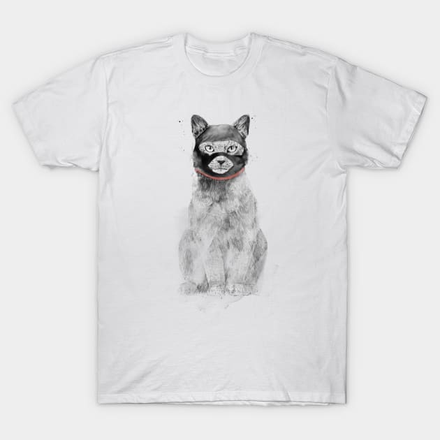 Masked cat T-Shirt by soltib